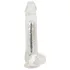 Crystal - Vibratore con ventosa (trasparente)