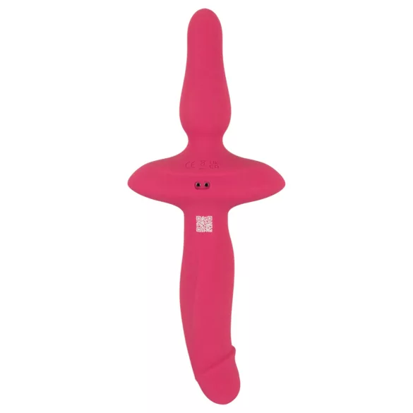 Couples Choice - vibratore anale e vaginale 2in1 - silicone rosa