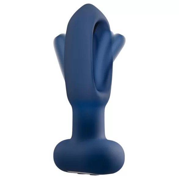 ANOS - vibratore anale con lingua - silicone blu