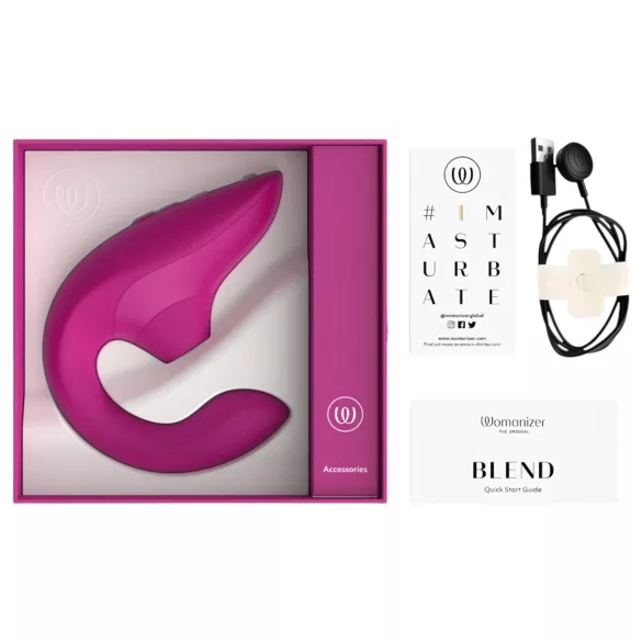 Womanizer Blend - vibratore punto G e stimolatore clitorideo (rosa)