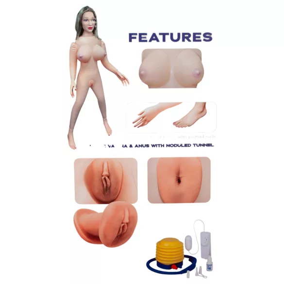 Excellent Power Amanda - bambola in gomma vibrante a grandezza naturale