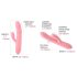 Svakom Mora Neo - vibratore intelligente con perle e braccio clitorideo (rosa)