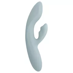   Svakom Chika - vibratore punto G con stimolatore clitoride - silicone grigio