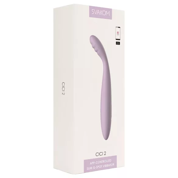 Svakom Cici 2 - vibratore punto G smart - silicone viola
