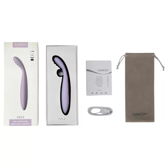 Svakom Cici 2 - vibratore punto G smart - silicone viola