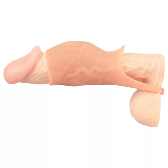Realistixxx - guaina pene aperta vibrante - effetto realistico - color carne
