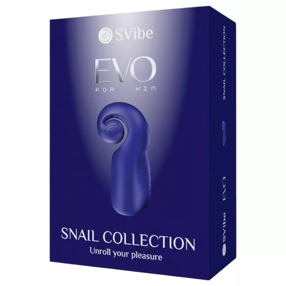 SVibe EVO - masturbatore impermeabile ricaricabile - blu
