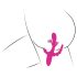 SMILE - vibratore triplo con bracci e linguetta (rosa)