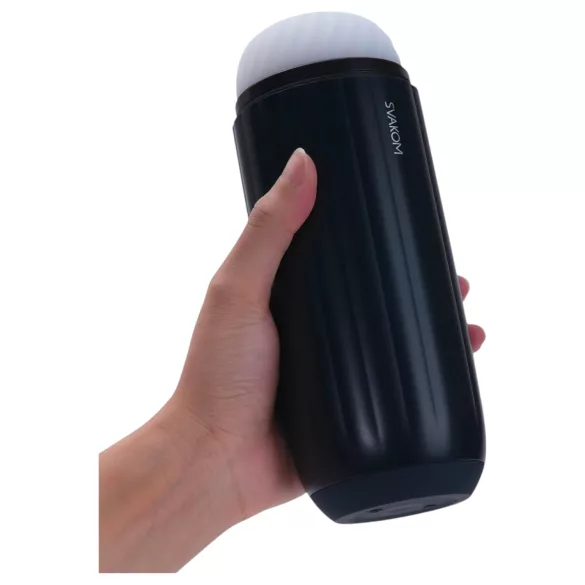 Svakom Sam Neo 2 - Masturbatore controllato tramite app per uomini (bianco e nero)