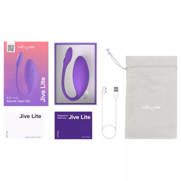 We-Vibe Jive Lite - vibratore vaginale ricaricabile smart - viola