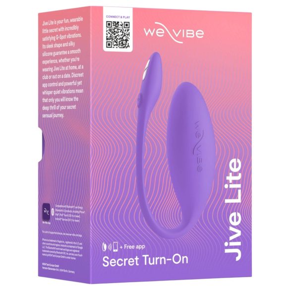 We-Vibe Jive Lite - vibratore vaginale ricaricabile smart - viola