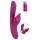 Javida - Vibratore 4 in 1 stimolatore punto G e clitoride - silicone viola