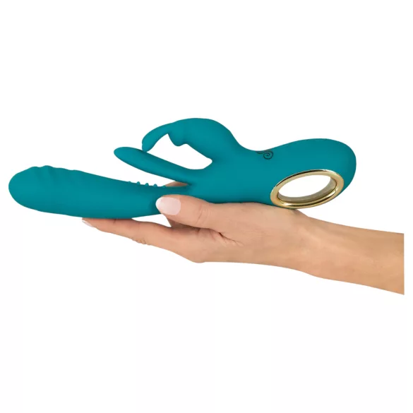 Smile - vibratore punto G e clitoride con movimento spinta - silicone verde