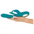 Smile - vibratore punto G e clitoride con movimento spinta - silicone verde
