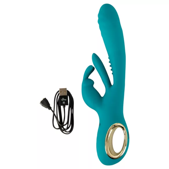 Smile - vibratore punto G e clitoride con movimento spinta - silicone verde