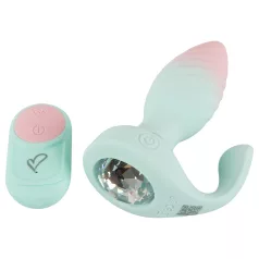 Beau Coeur Juvela - plug anale vibrante - silicone turchese