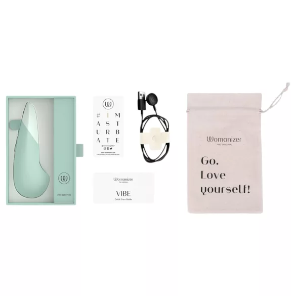 Womanizer - vibratore clitorideo - ricaricabile - silicone verde