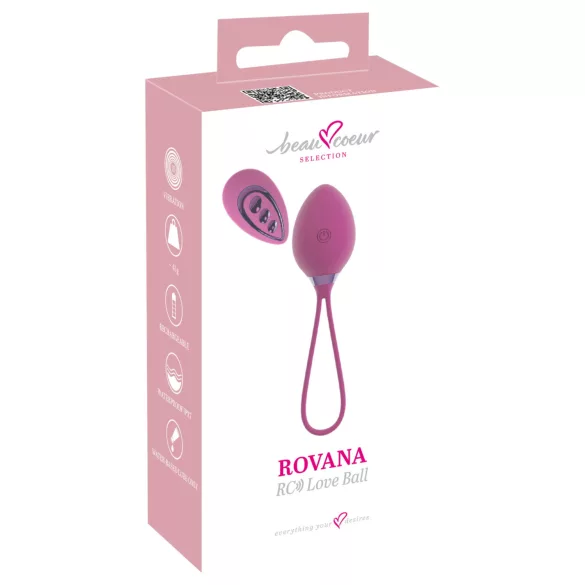 Beau Coeur Rovana - ovetto vibrante wireless - silicone viola