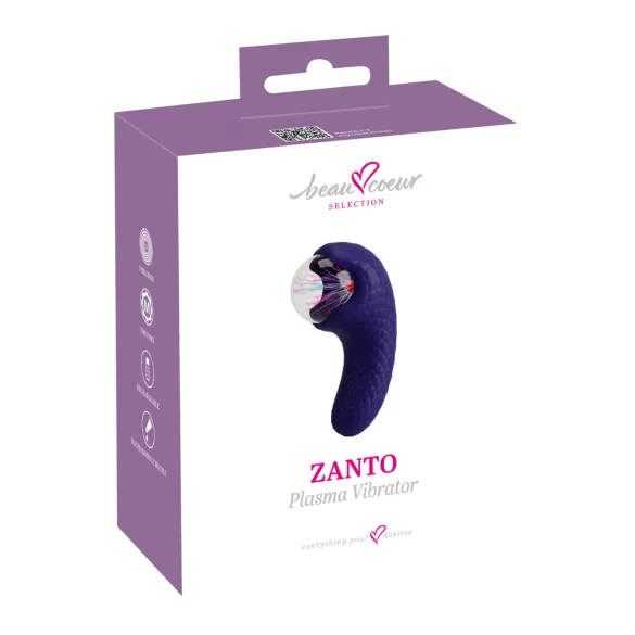 Beau Coeur Zanto - vibratore a impulsi - silicone blu