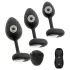 ANOS - set plug anale vibrante - silicone nero