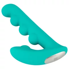 Beau Coeur Sylora - vibratore 2in1 con perle - verde