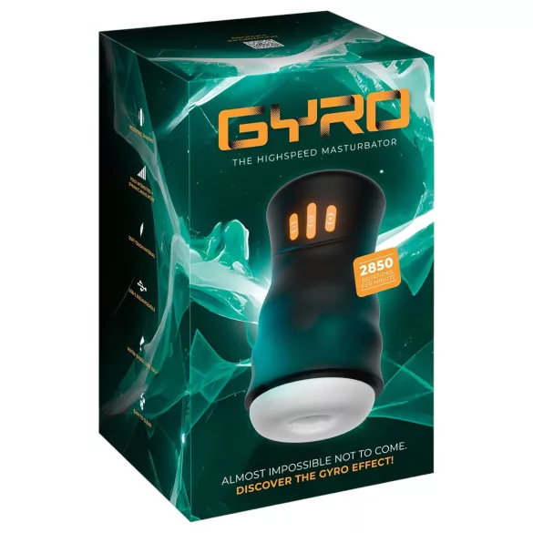 You2Toys Gyro - masturbatore rotante vibrante - nero
