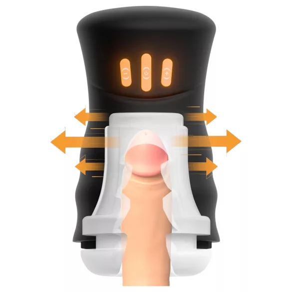 You2Toys Gyro - masturbatore rotante vibrante - nero