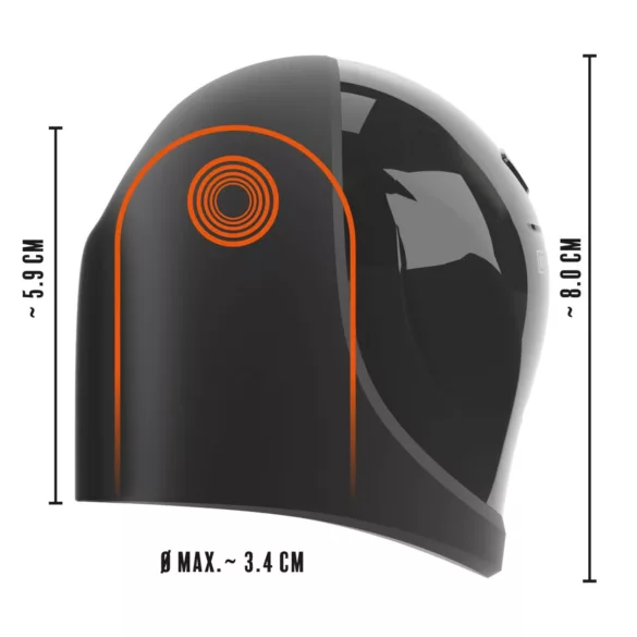Rebel - vibratore stimolatore glande impermeabile - nero
