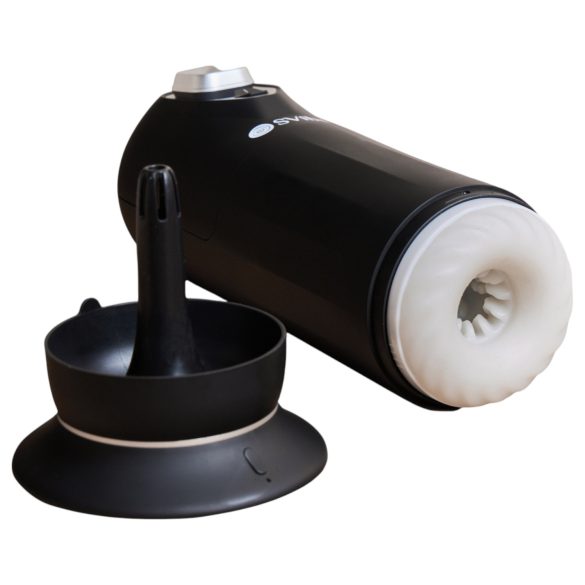 Snail Vibe Jet – Masturbatore Riscaldante con Funzione Spinta (Nero)