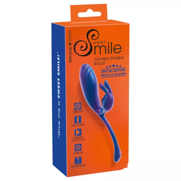 Smile - Vibratore punto G e clitoride - silicone blu