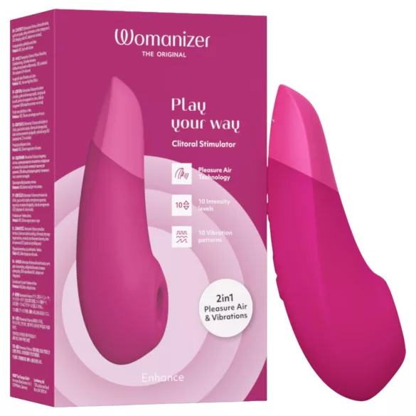 Womanizer Enhance - stimolatore clitorideo ad onde d’aria (rosa)