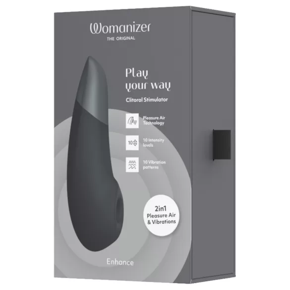 Womanizer Enhance - succhiaclitoride onde d’aria - nero