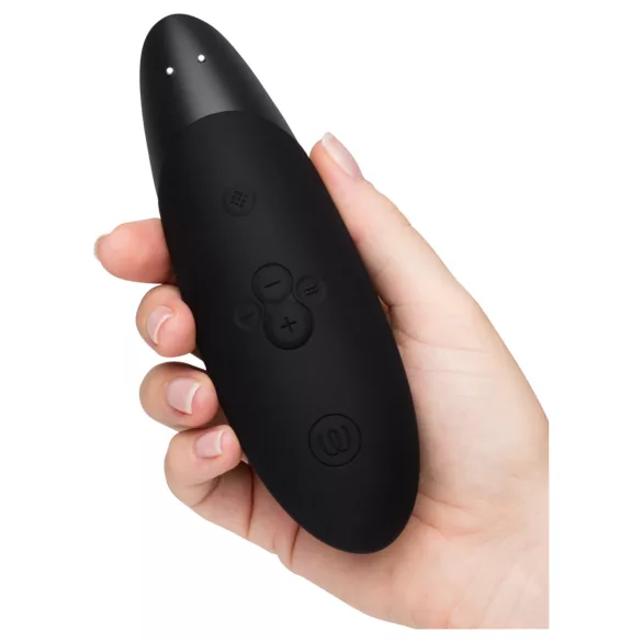 Womanizer Enhance 2in1 succhia-clitoride ad onde d’aria + vibratore (nero)