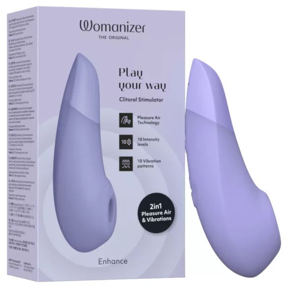 Womanizer Enhance - stimolatore clitorideo ad onde d’aria (viola)