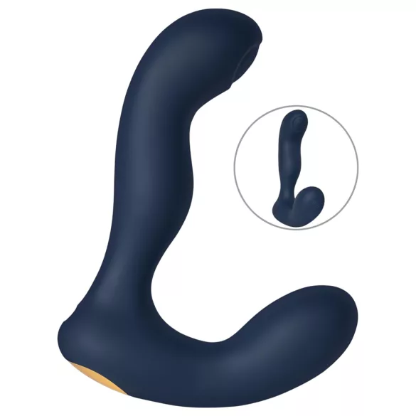 Svakom Iker Neo - vibratore anale interattivo pulsante - silicone blu