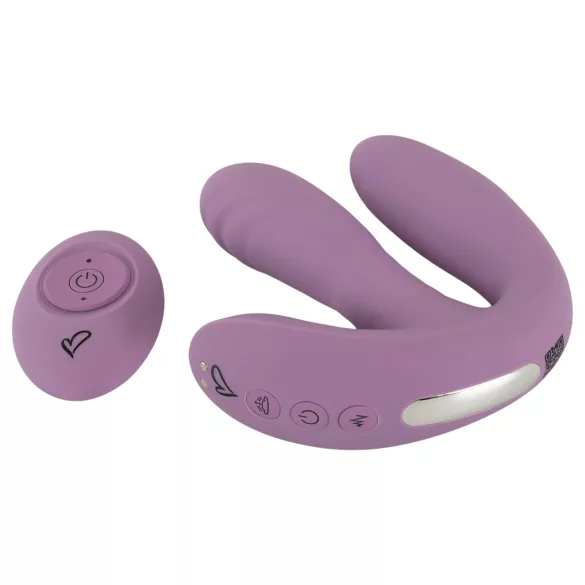 Beau Coeur Mireva - vibratore triplo con telecomando - silicone viola