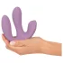 Beau Coeur Mireva - vibratore triplo con telecomando - silicone viola