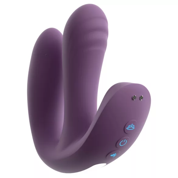 Beau Coeur Mireva - vibratore triplo con telecomando - silicone viola