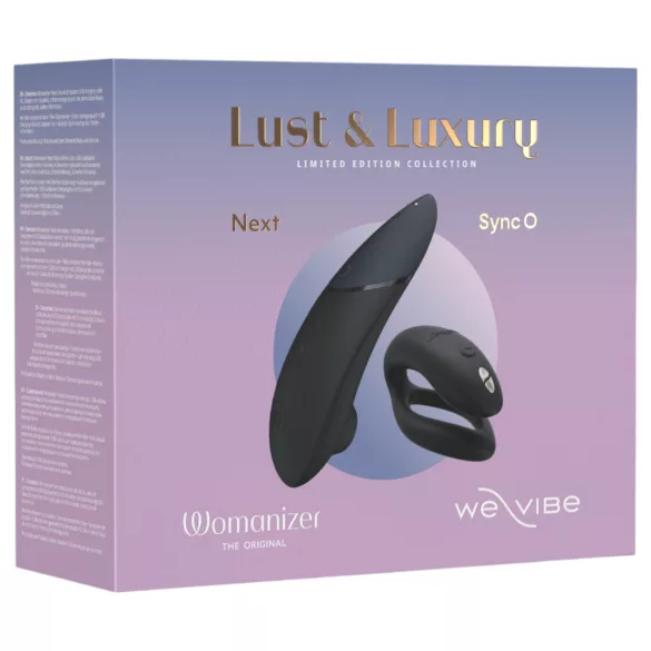 Womanizer Lust&Luxury - stimolatore clitoride e vibratore coppia - nero