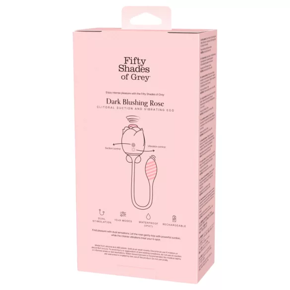 Fifty Shades of Grey - succhia clitoride e love egg vibrante - nero