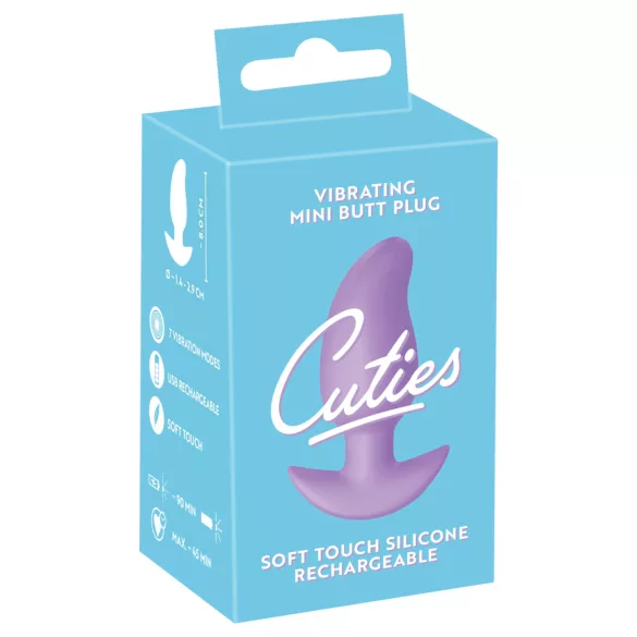 Cuties Mini - plug anale vibrante - silicone viola