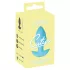 Cuties Mini - plug anale vibrante - silicone blu