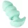 Cuties Mini - plug anale vibrante con sfere - silicone verde
