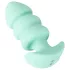 Cuties Mini - plug anale vibrante con sfere - silicone verde