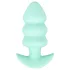 Cuties Mini - plug anale vibrante con sfere - silicone verde