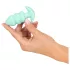 Cuties Mini - plug anale vibrante con sfere - silicone verde