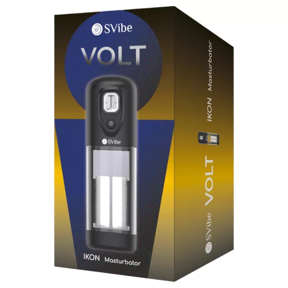 Snail Vibe Ikon Volt - masturbatore automatico (nero)