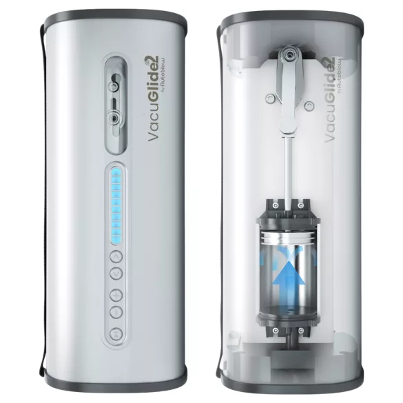 VacuGlide 2 - masturbatore automatico uomo di lusso rete argento