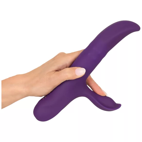 You2Toys - vibratore con braccio per la stimolazione clitoridea oscillante e anello mobile (viola)