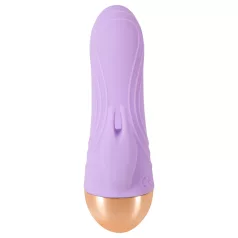   Cuties - mini vibratore ricaricabile impermeabile con braccio per clitoride (viola)